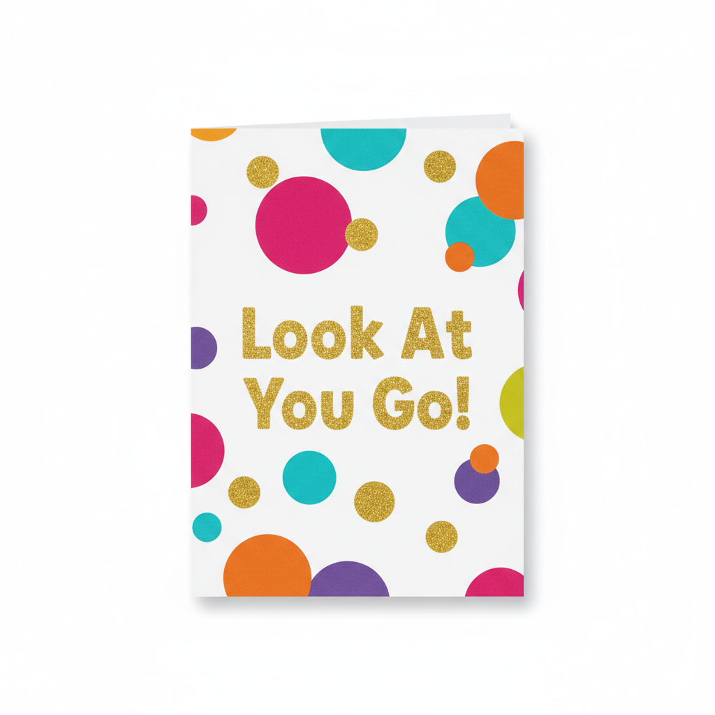 Look At You Go Congrats Card