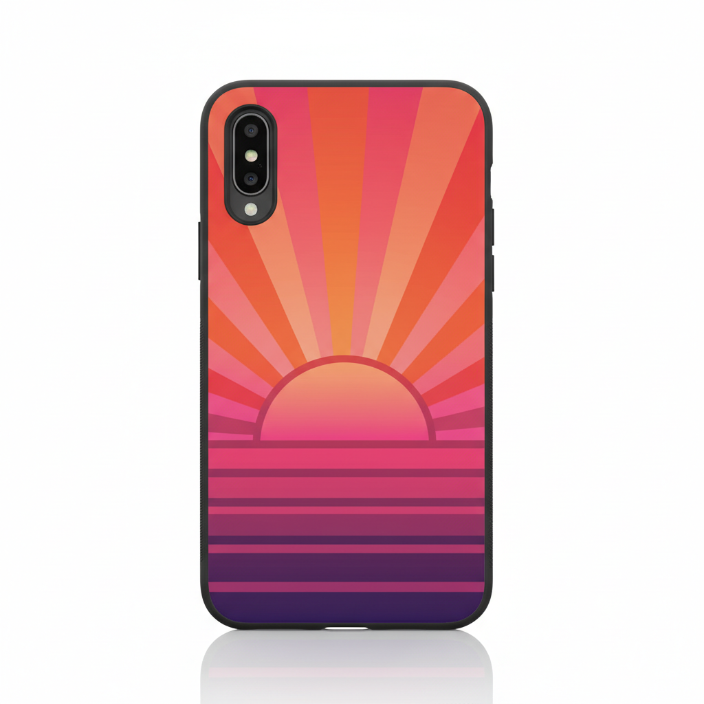 Retro Sunset Phone Cover