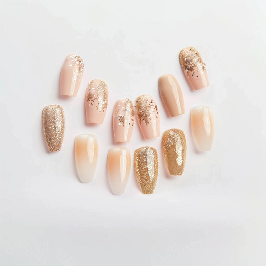 High Quality Press-Ons Nude Color Everyday Wear