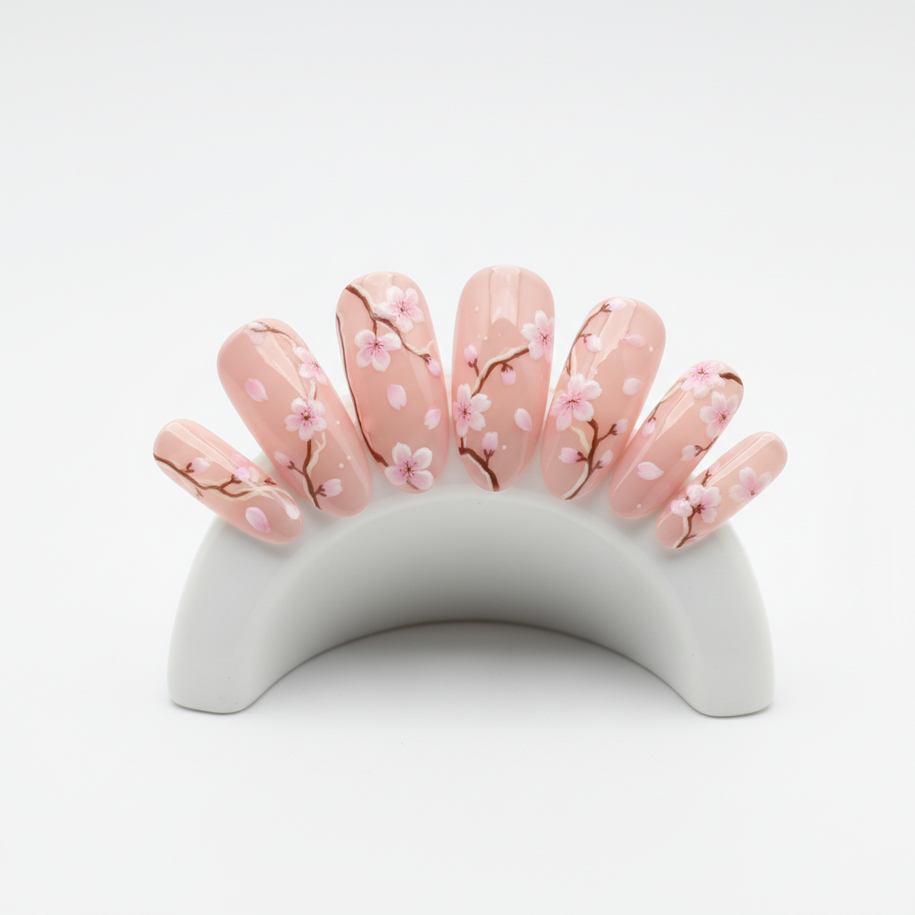 Cherry Blossom Press-On Nail Set