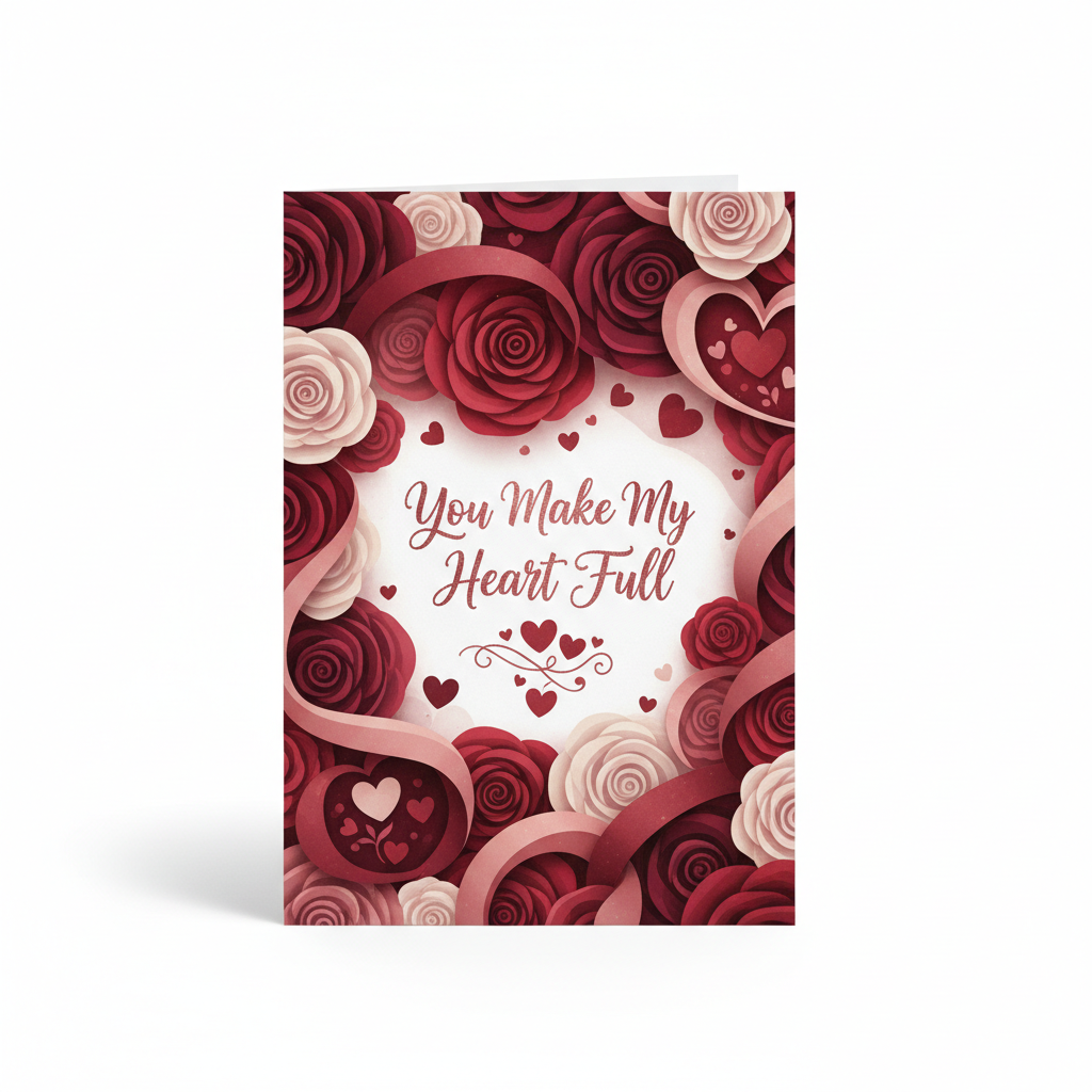 You Make My Heart Full Love Card