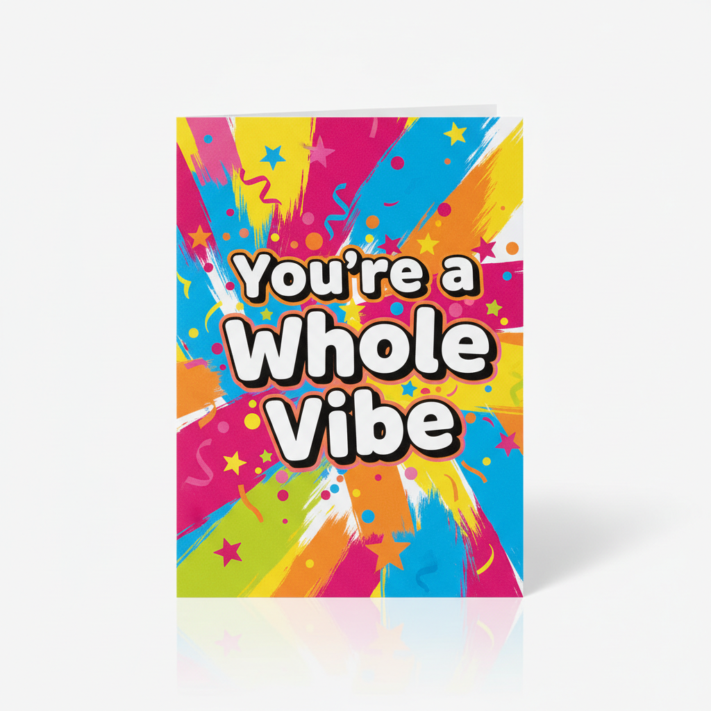 You're a Whole Vibe Birthday Card