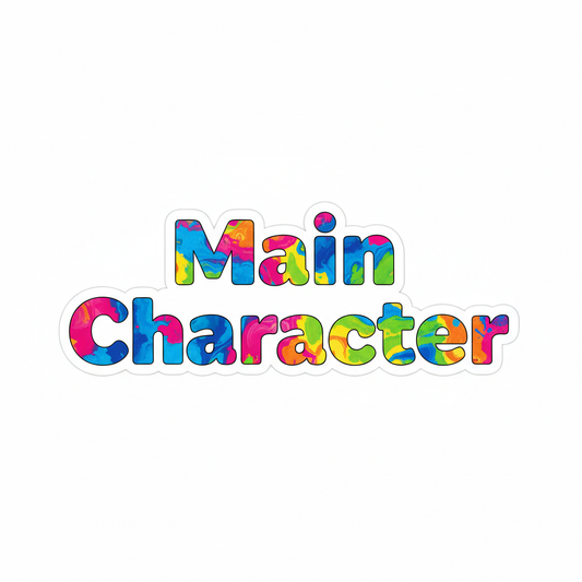 Main Character Quote Sticker